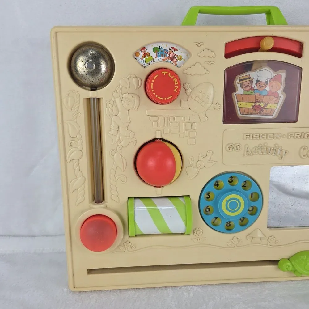 Vintage 1973 Fisher Price Activity Center #134 All Activities Work Fast Ship